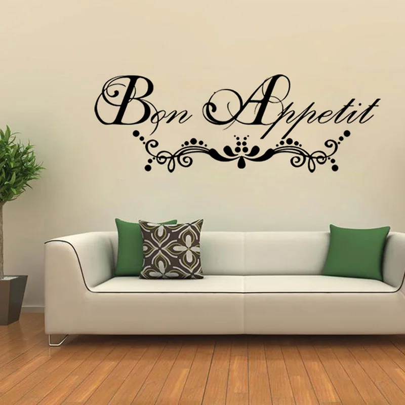 France good appetite Restaurant Kitchen Wall Stickers Home Decor PVC waterproof Art wallpaper JG1190