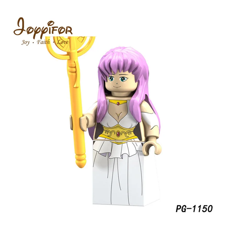 Joyifor супер герой Богиня Афина ткань Святого Сейя Рыцари зодиака Строительные блоки мини Кирпичи Детские игрушки куклы