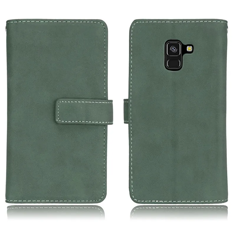 For Coque Samsung Galaxy J8 2018 Case Cover Luxury Matte Leather Wallet Stand Flip Phone Cases on For Samsung Galaxy J8 2018 J810F Case21