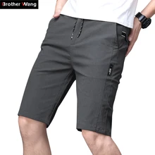 Летние Новые повседневные шорты-бермуды, мужские Модные однотонные пляжные хлопковые шорты, брендовая одежда, 4 цвета, M29