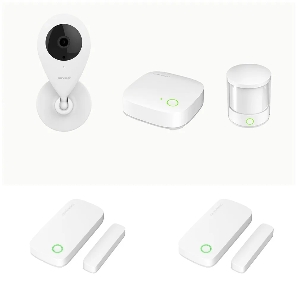 Orvibo ZigBee Smart Home Security Kit pro Controller Hub Smart Remote Control,Zigbee Motion Sensor Door & Window Sensor
