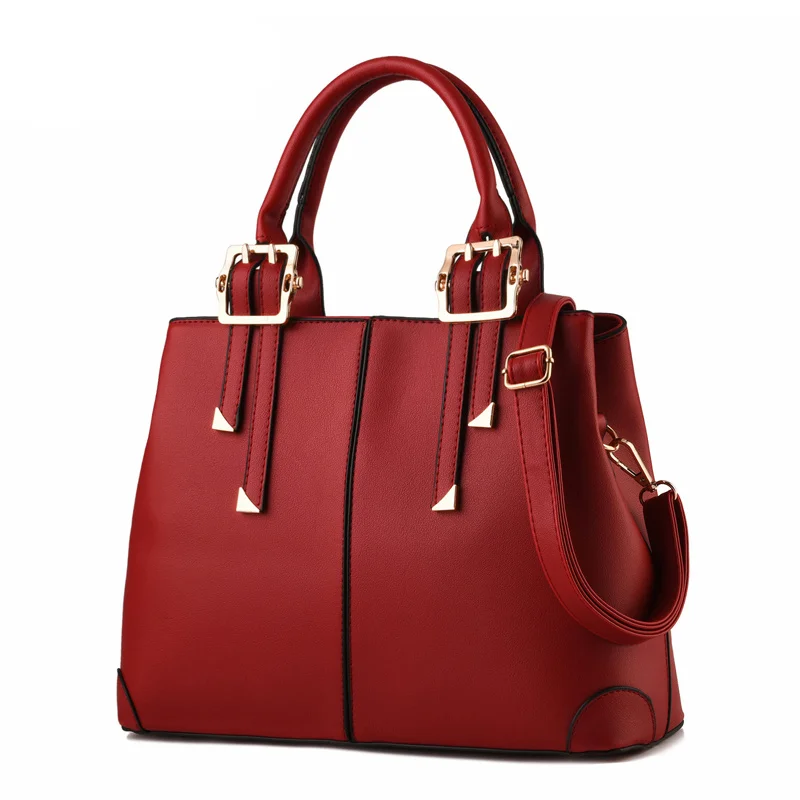 

Women PU Leather Handbag Casual Women Messenger Bags European And American Style Ladies Crossbody Shoulder Bag Tote AWM84