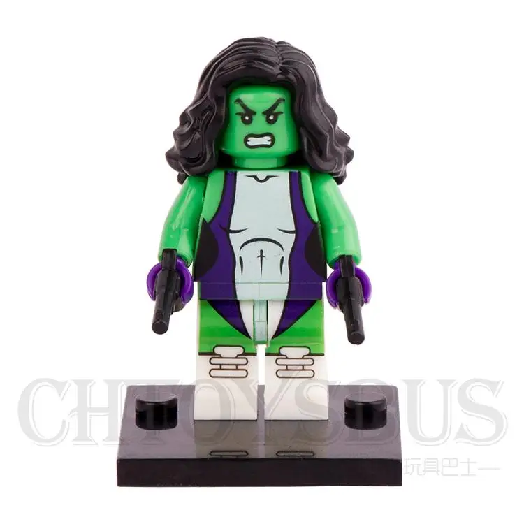 SingleSale Savage She-Hulk Jennifer Captain America Civil War собрать супер героев Minifig модель DIY