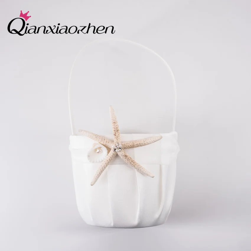 Qianxiaozhen 20*20 см Морская Звезда Обручальное кольцо подушки товары для свадьбы аксессуары украшения Cesta Boda