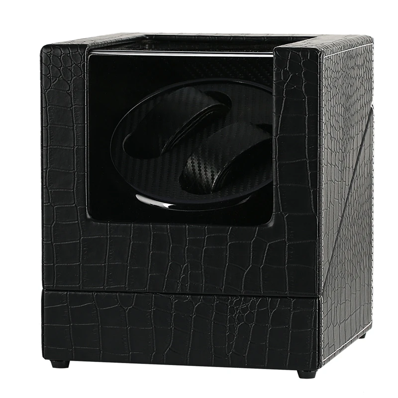 

Crocodile Automatic Watch Winder Carbon Fiber Double Watch Winding Box Quiet Motor Storage Display Case Box for Mechanical Watch