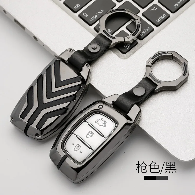 Высококачественный чехол для ключей из цинкового сплава для hyundai i10 i20 i30 HB20 IX25 IX35 IX45 высококачественный умный ключ для стайлинга автомобилей - Название цвета: 03
