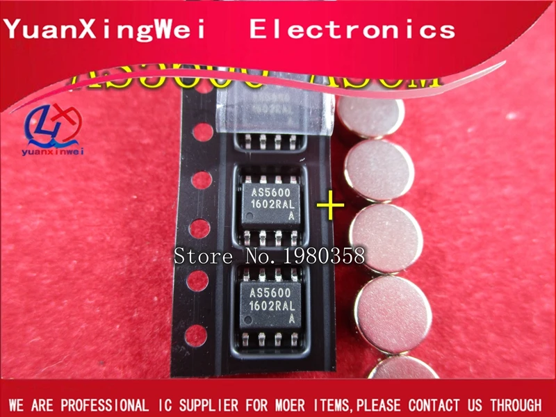 10 шт. AS5600-ASOM AS5600 SOP8 магнитный энкодер с магнитом подлинный и в IC