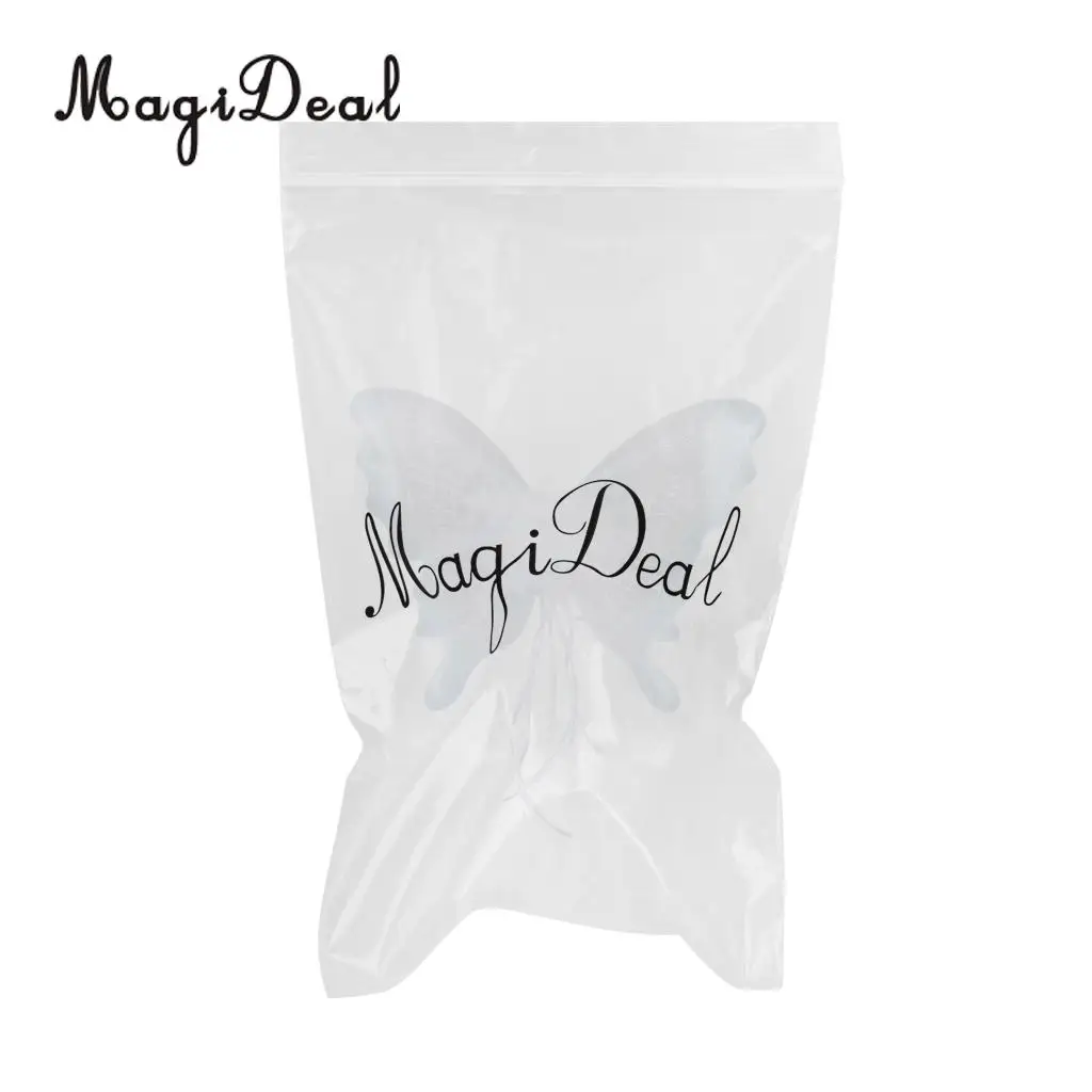 MagiDeal Feather Ribbon Butterfly Angel Fairy Wings Kid Girls Birthday Party Fancy Dress Kindergarten Perfect Decor Light Blue