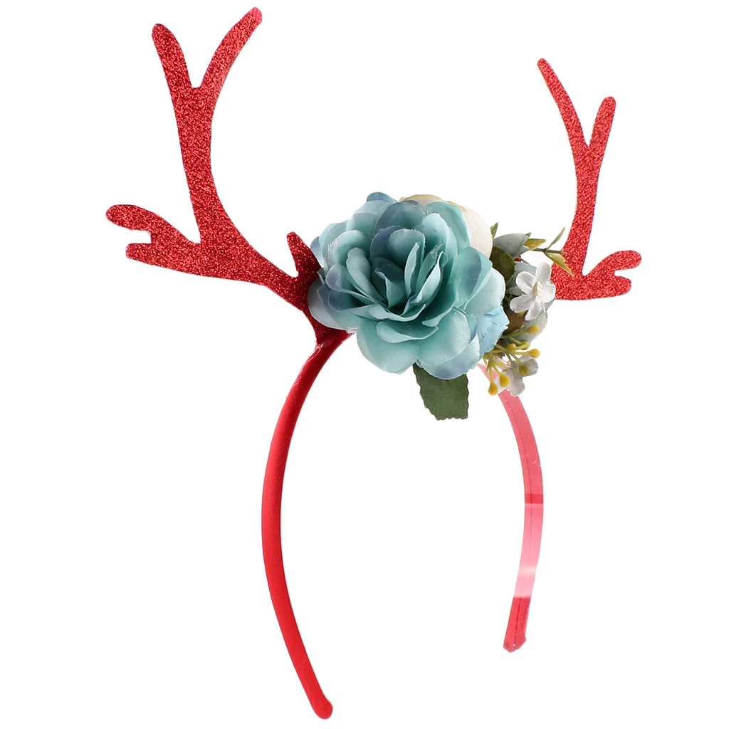 Hot Adult Kid Christmas Deer Antlers Costume Ear Party Hair head band Prop for Hen Stage Girl Night Out Party Decor Favor Gift