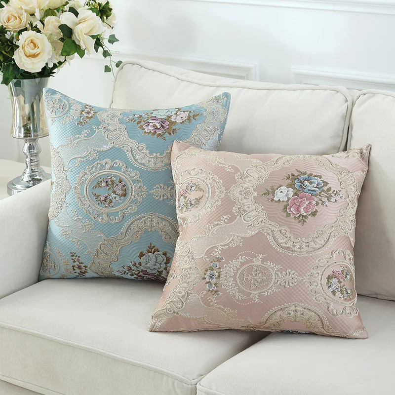 

European Cushion Pillow Sofa Back Cushion Household Square Pillowcase Pillow Core Fashion Bedroom Decor