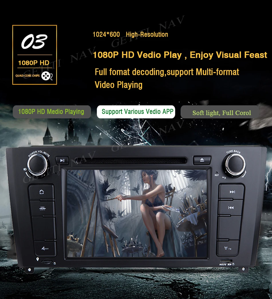 Flash Deal Android 9.0 Car DVD  Player for BMW 1 Series E81/E82/I20 With BT Wifi Radio Stereo GPS Navigation IPS Screen Car Head Unit 5