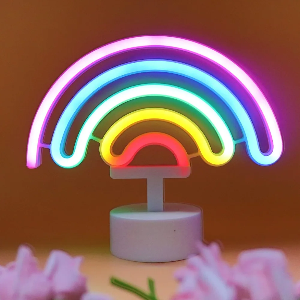 

8 Mode LED Neon Sign Night Lights Unique Design Light Wall Decor Lamp A Toy For Christmas Wedding Party Kids BedRoom