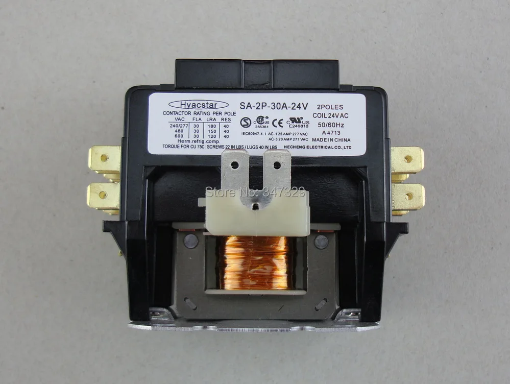 Hvacstar SA-2P-30A-24V определенной цели контактор 2 полюса 30FLA 24 В ...