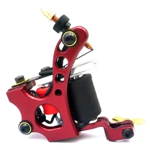 Tattoo Machine Aluminum Alloy 10 Wraps Coils Equipment Supply Liner Shader Gun Beauty Health Tools Free Shipping
