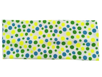 

P17184 2017Newest set good stretch fashion colors dot print headbands fancy yellow head band turban headband for women