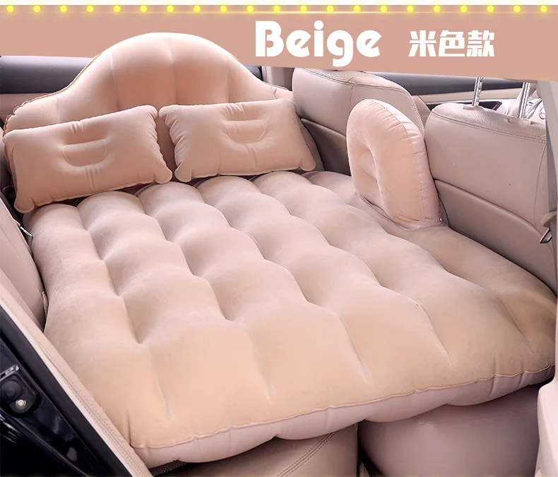 Волновой узор поставляется с головным редуктором SUV заднего сиденья надувная кровать Флокирование влагостойкий Кемпинг матрас комфорт автомобиль путешествия кровать