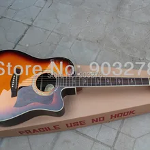 Акустическая гитара "Sunburst" с цельным корпусом ели DA018