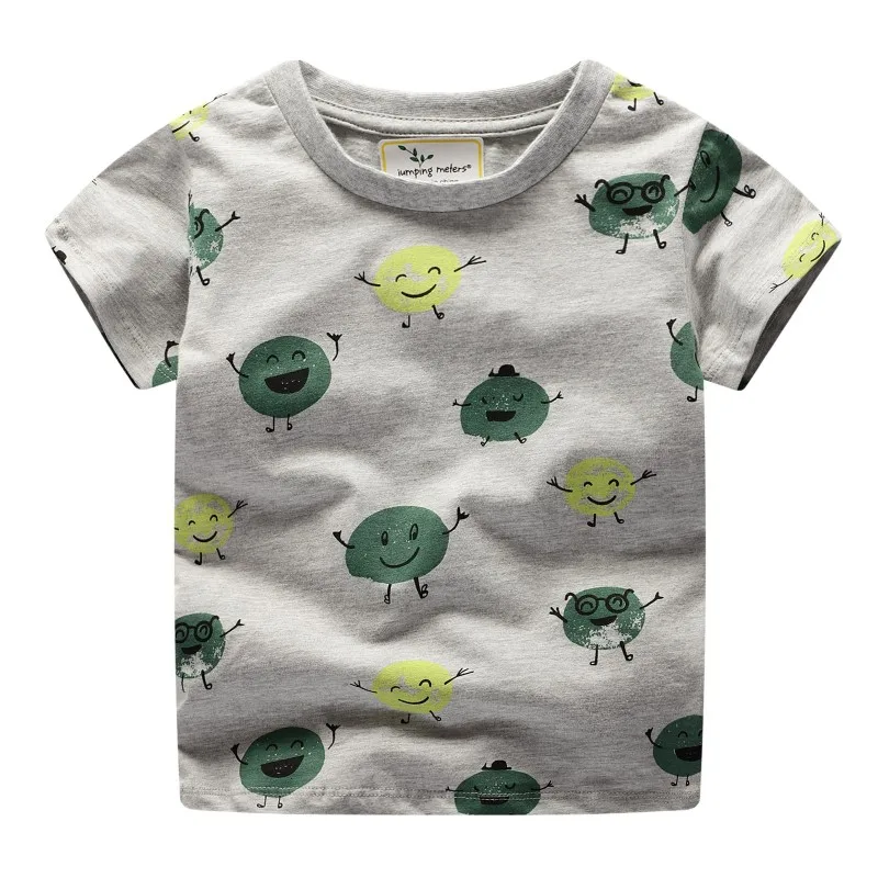 

Girls Boys T-shirts Baby Clothing 100% Cotton Short Sleeve Smiling Face Print Cartoon t shirt for Boy Tops Tees Kids Clothes