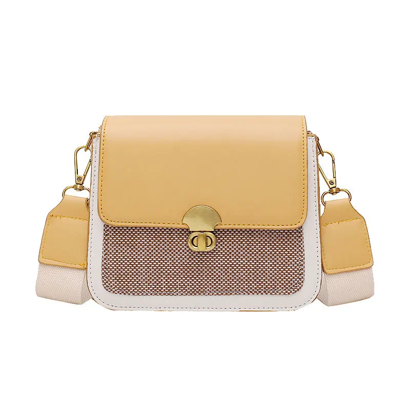 

New Hit Color Small Square Bag High Quality PU Leather Shoulder Bag Women's Designer Handbag Chain Crossbody Messenger Bags