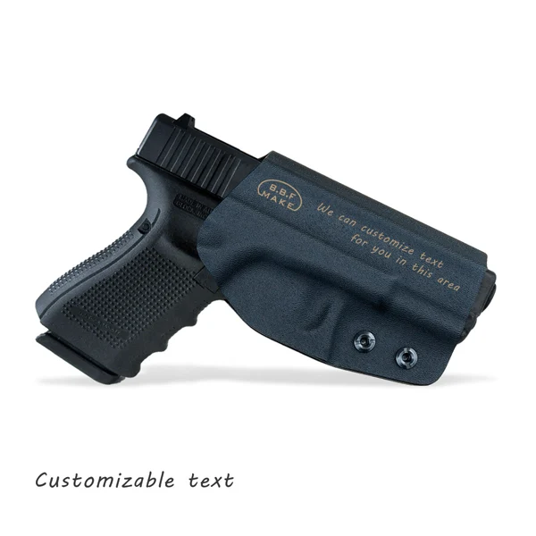 BBF Make OWB KYDEX кобура подходит для: Glock 19 19x23 32 17 22 3125 26-27 33 30s кобура для пистолета пояс Вне носить кейс для пистолета чехол - Цвет: Custom - Right Hand