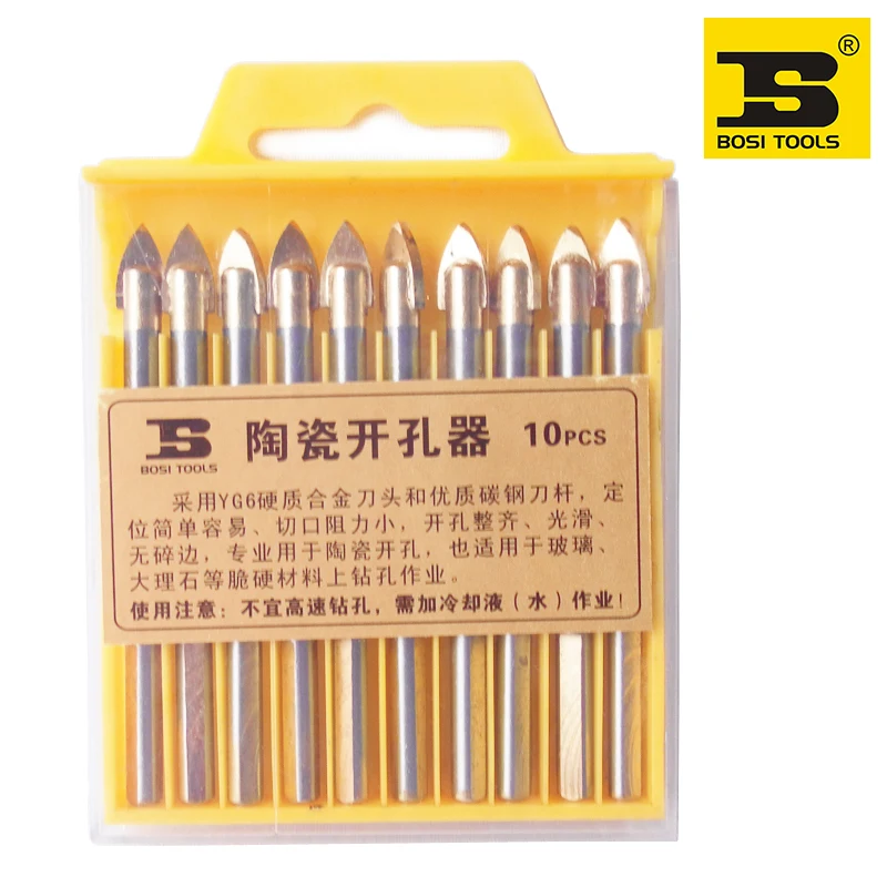 free shipping BOSI 6mm 10pc woodworking hole saw