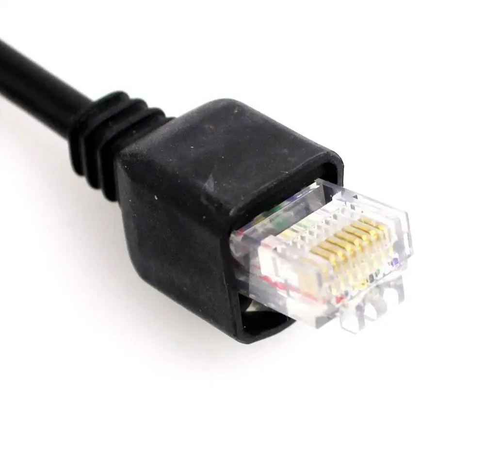 Черный 8pin RJ-45 Plug Динамик микрофон Микрофон для Kenwood tk-7162e tk-7180e/7189e