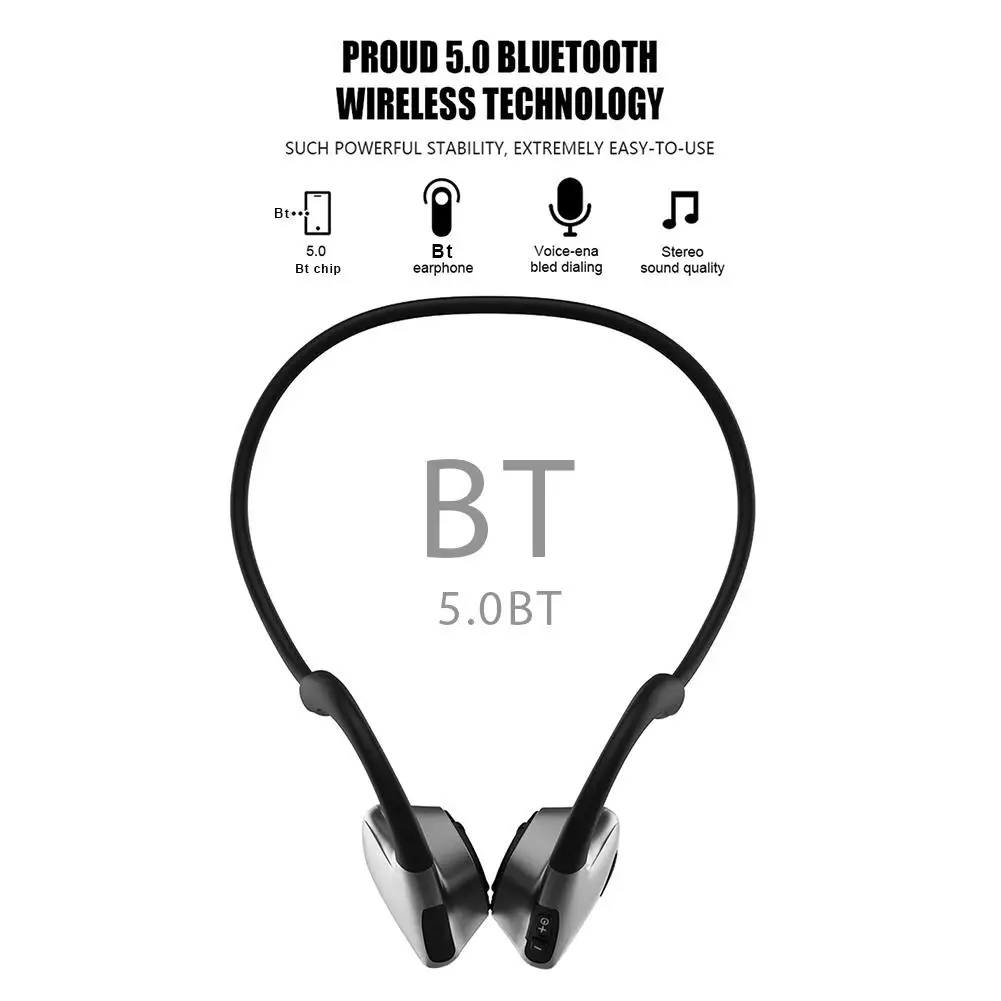 R9 Bone Conduction Bluetooth Earphone IPX5 Waterproof Sports Headset For Android Xiaomi IOS iPhone Bone Conduction Headphones