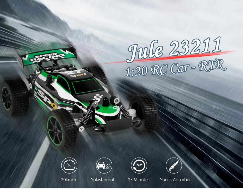 Jule 23211 RC гоночный автомобиль 1:20 матовый rtr комплект Р/У Машинки брызг/2 4 ГГц
