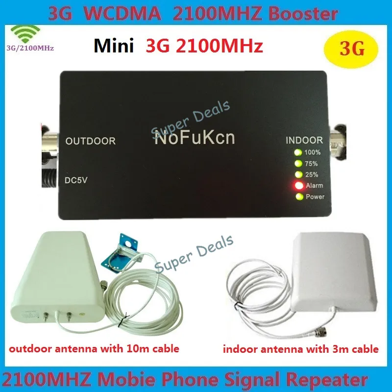 

Mini 3G Repeater WCDMA UMTS 2100MHz Mobile Signal Repeater , 3G Cellular Signal Booster Amplifier With 3G Antennas Full Sets