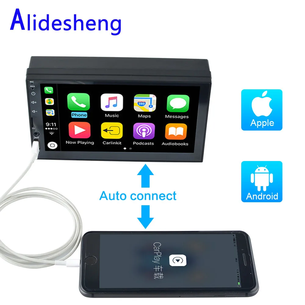 7 Hd 2 Din Car Stereo Radio Usb Link For Apple Carplay Multimedia Player Mp5 Bluetooth Tf Fm Autoradio Buy At The Price Of 53 90 In Aliexpress Com Imall Com 7 Hd 2 Din Car Stereo Radio Usb Link For Apple Carplay Multimedia Player Mp5 Bluetooth Tf Fm Autoradio Buy At The Price Of 53 90 In Aliexpress Com Imall Com