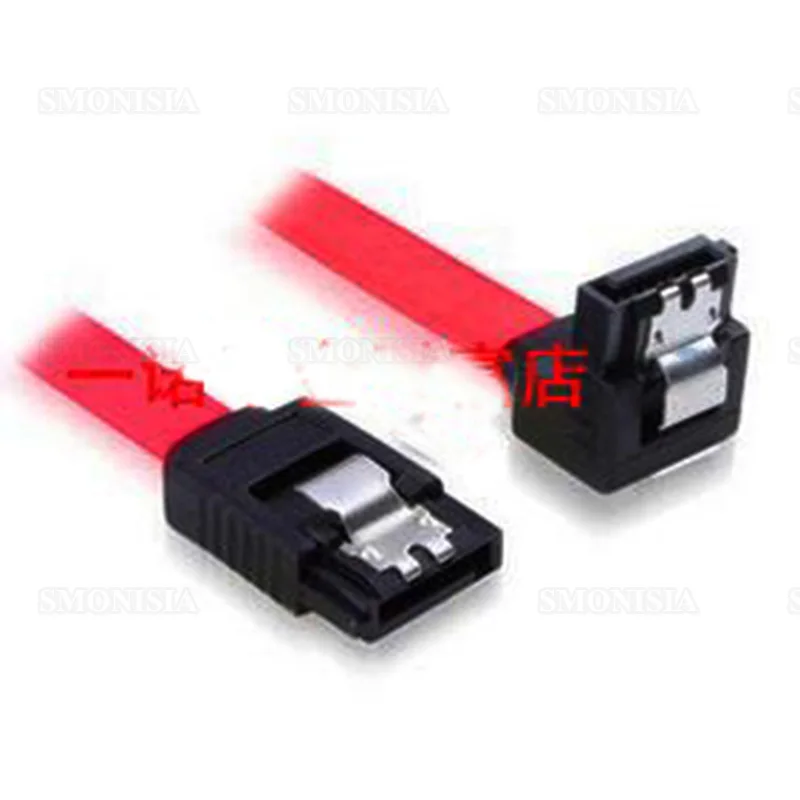 10pcs 500pcs Sata Data Cable Line One Straight One Elbow 90 Degree With Shrapnel Hard font