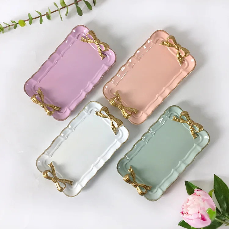 

Wood Macarons Tray Handmade Rectangle Cake Tools For Party Decoration Perfume/ Makeup/Jewelry Storage Plate Sweet Table