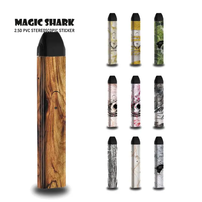 

Magic Shark Stone Wood Game of Thrones Winter Coming Case Cover Sticker Wrap Film Skin for E Cigar Uwell Caliburn