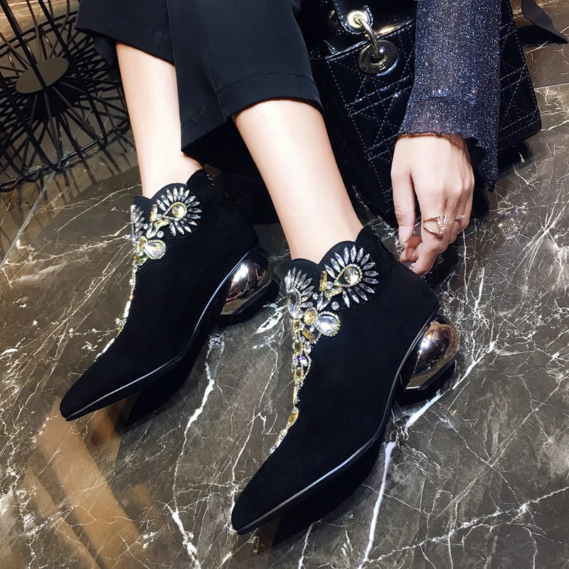 

New sexy boots chaussures femme hiver 2018 winter boots women scarpe donna invernali