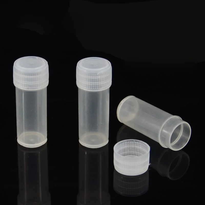 

Wholesale 100 Pcs 5g Volume Plastic Sample Bottle 5ML Small Vial Medicine Pill Powder Capsule Storage Container Translucent New