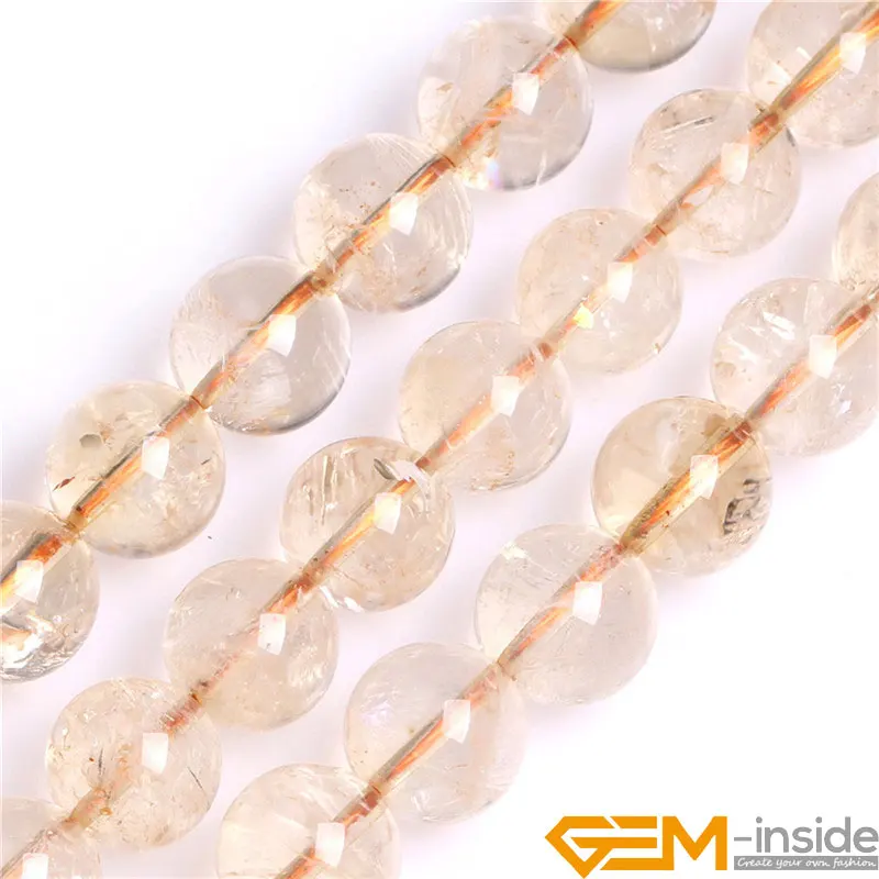

8/10/12mm Citrines Round Natural Crystal Stone Beads DIY Loose Beads For Jewelry Making Strand 15 Inch Wholesale !