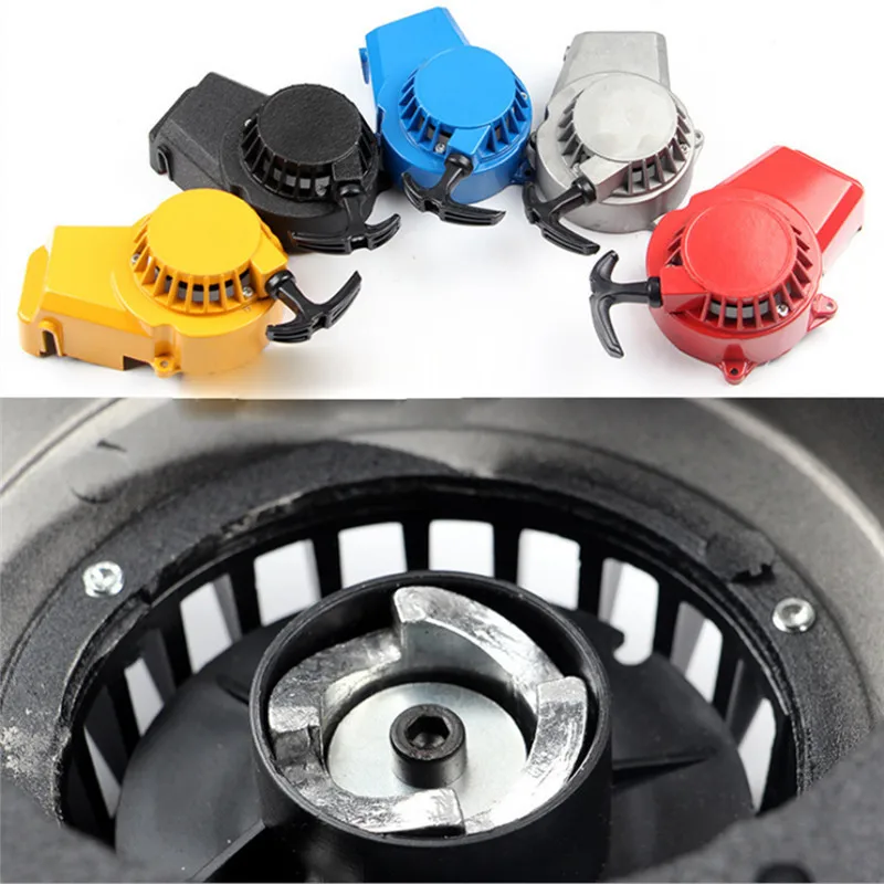 Aluminum Mini Pocket Bike Motocross 2 STROKE Pull Start Starter 47cc