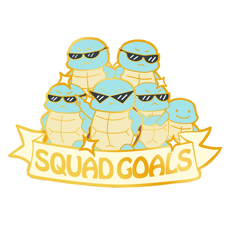 

Pokemon Squritle squad goals enamel pin