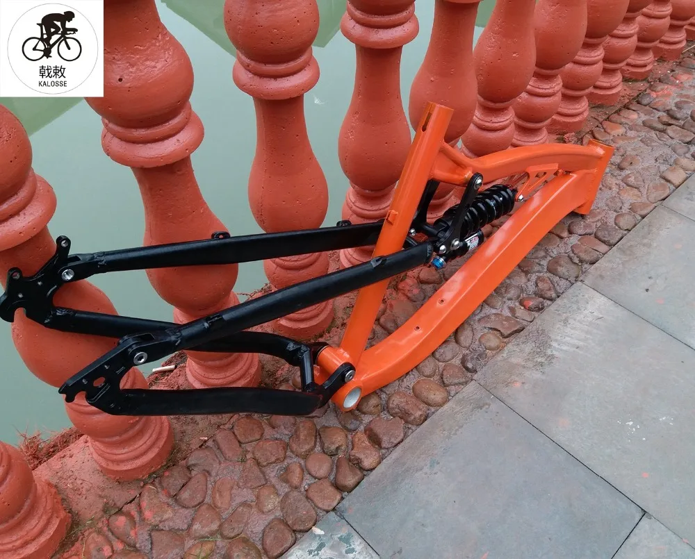 Sale Kalosse adluts bike frame with 190mm travel DIY colors   mountain bicycle  frame alloy   Downhill  DH/AM  bike frame 8