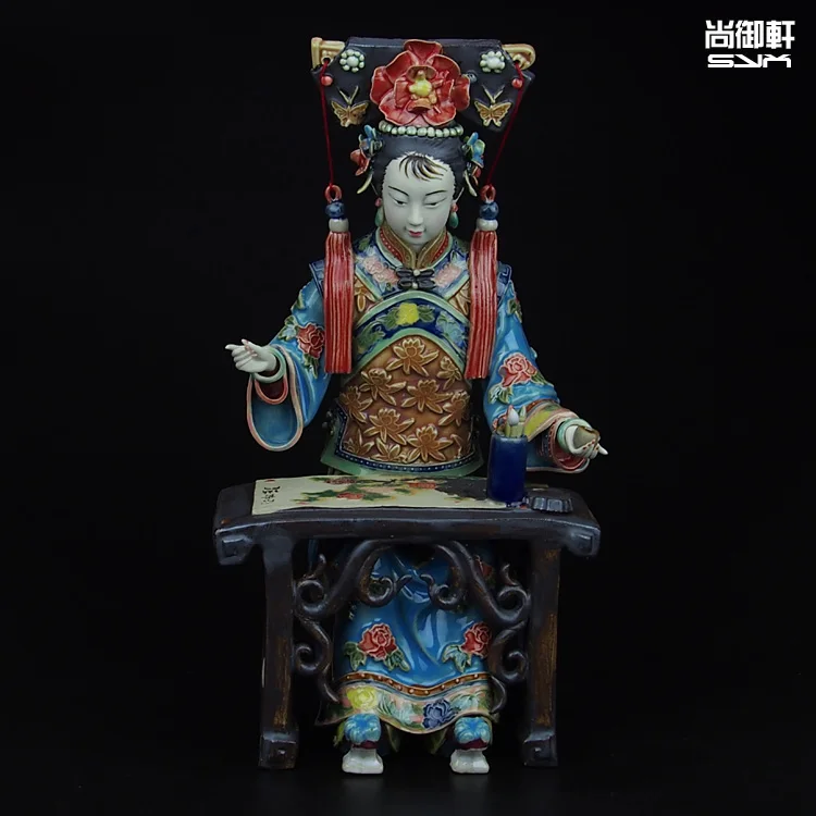 

Shiwan doll master of fine ceramic crafts with rich figures decorated wedding gift birthday gift