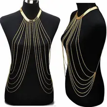 Новые дизайнерские женские модные ювелирные изделия сексуальное цепочка ожерелье женское ожерелье s& Кулоны с кисточкой сплав панк длинное ожерелье