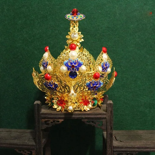 2 вида конструкций старинный китайский для волос Тиара принц цветок лотоса Ruyi тиара DuoBao пагода тиара шляпа корона для Королевского Высочества - Цвет: C011 pagoda taira