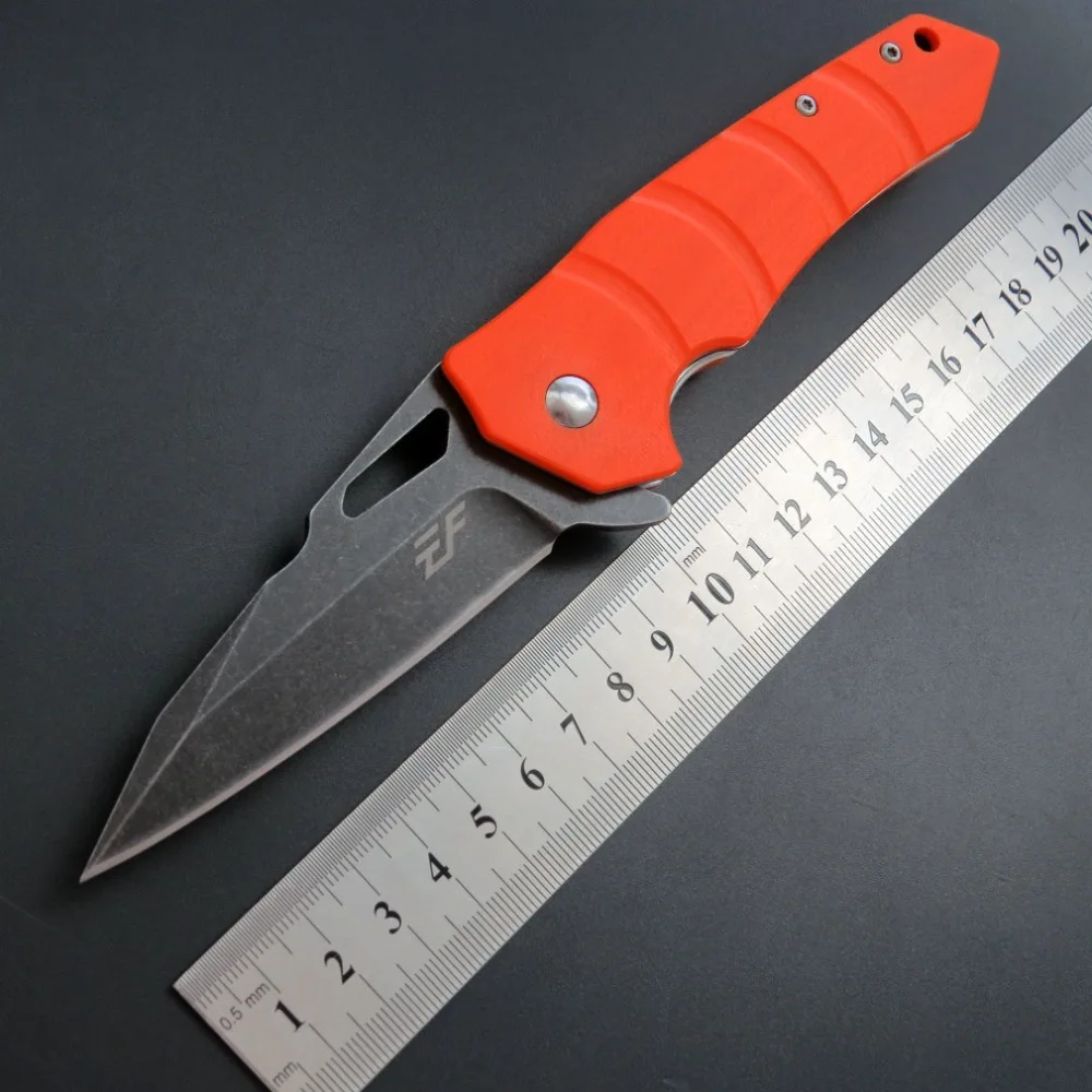 

New style EF57 pocket folding knife D2 Steel blade + G10 handle outdoor hunting camping fruit knife EDC Tool