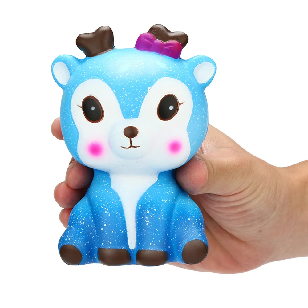 Kawaii Мультфильм галактика олень Squishy медленный рост крем Ароматические снятие стресса игрушка Squishy снятие стресса игрушка 0430