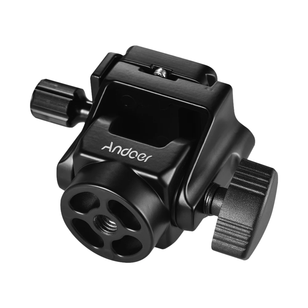 Andoer M-12 Monopod Tilt Head Panoramic Head with Quick Release Plate