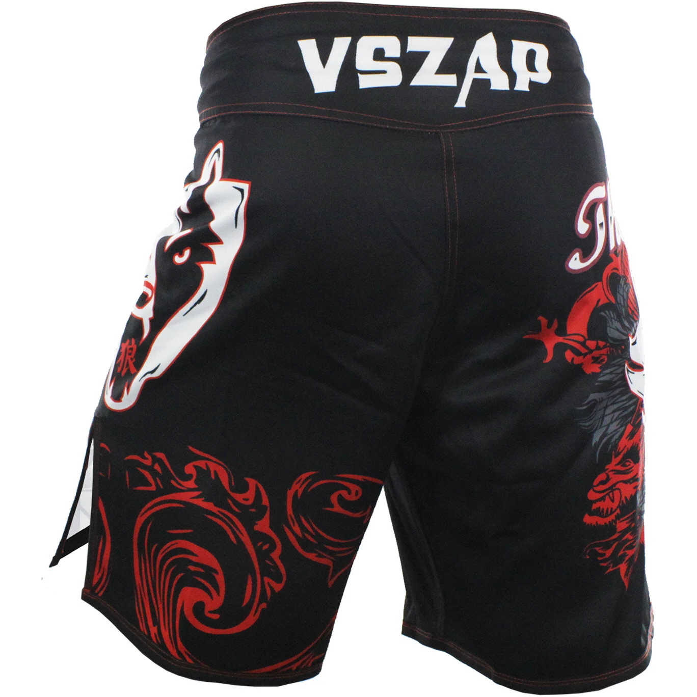 Мужские шорты с принтом MMA VSZAP THE WOLVES battle wolf для ММА занятий фитнесом боевых