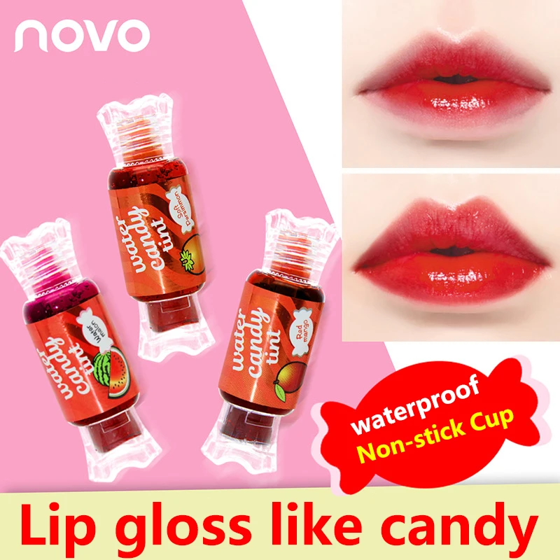 NOVO brand Nutritious Super Lipgloss Korean style cosmetics Waterproof