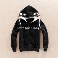 New Design Black Kagero Shikano urban performers Kazuya Kano Cosplay hoodie fleece thick sweater with zipper costume Instock