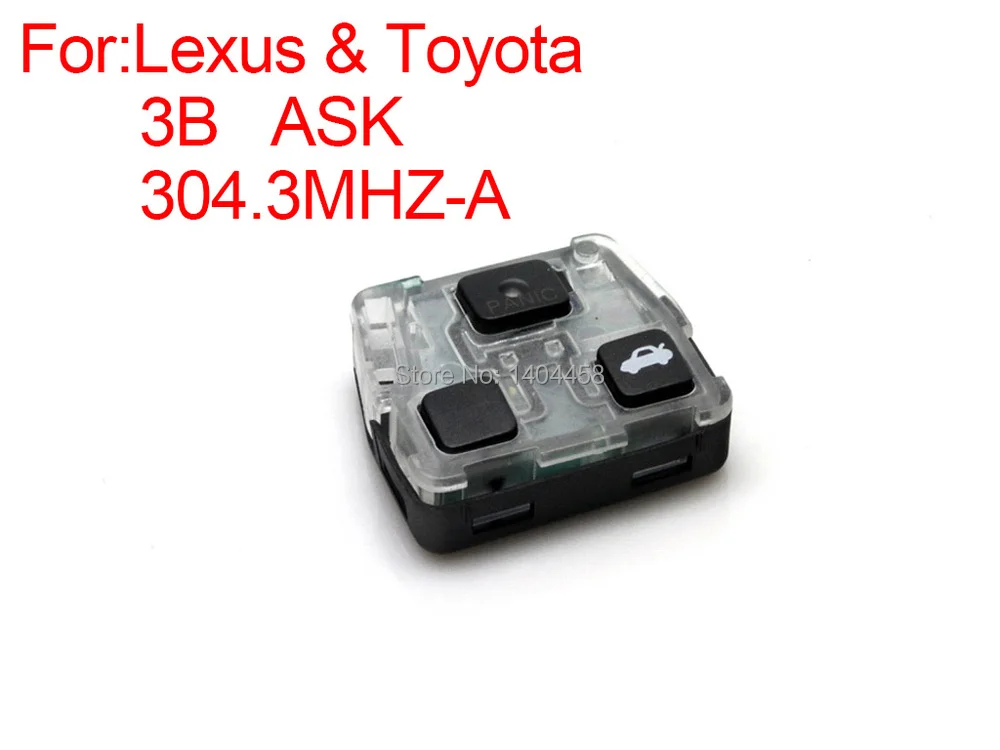 Заготовка для ключа MINO ensmy высокого качества пульт дистанционного управления 3 кнопки ASK 304.3MHZ-A для L-exus