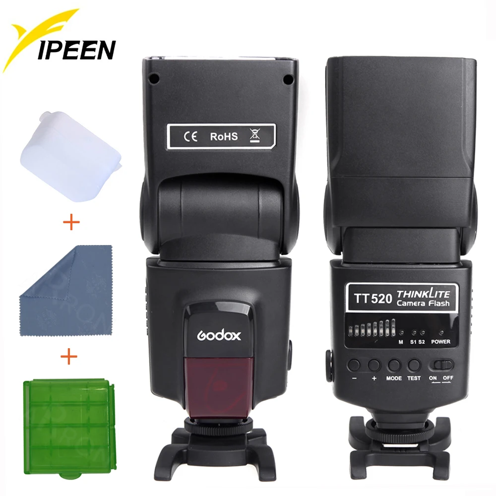 Original Godox TT520 Flash ThinkLite Electronic On camera Speedlite